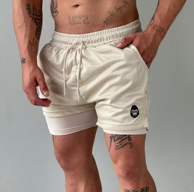 Kit 2 Shorts Masculinos de Compressão Kong