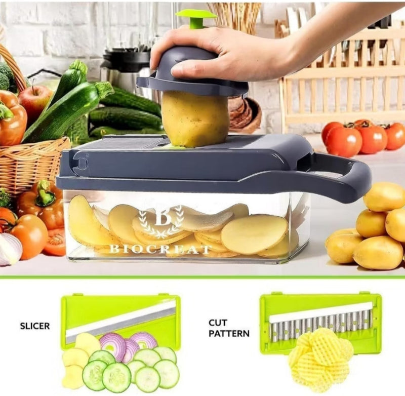 Cortador/Fatiador Multifuncional Para Frutas - Verduras e Legumes