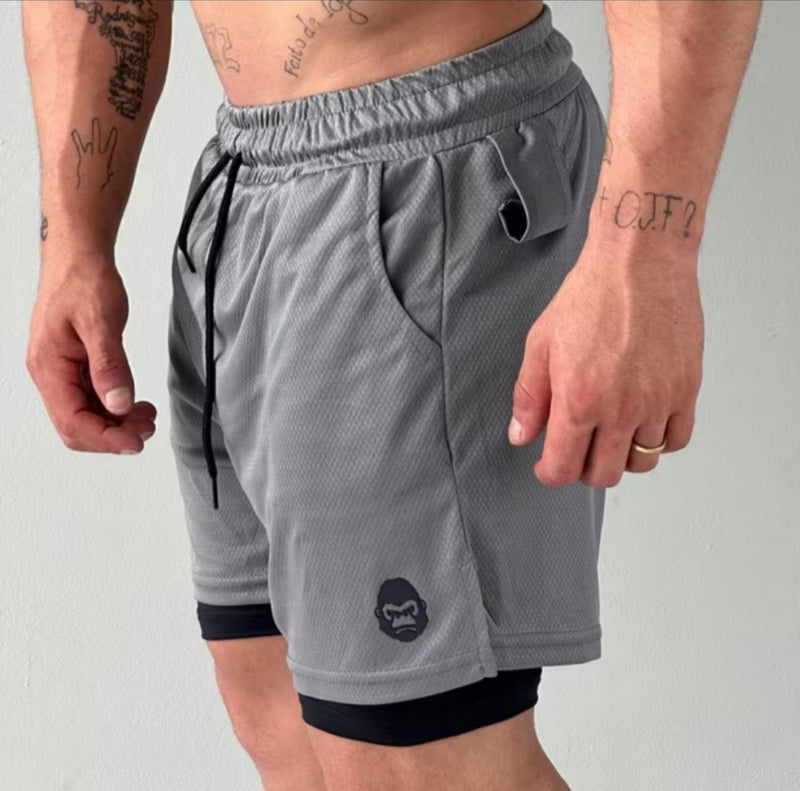 Kit 2 Shorts Masculinos de Compressão Kong