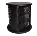 Porta Condimentos Giratório com 9 Potes de Vidro