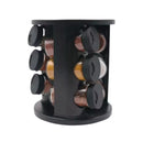 Porta Condimentos Giratório com 9 Potes de Vidro