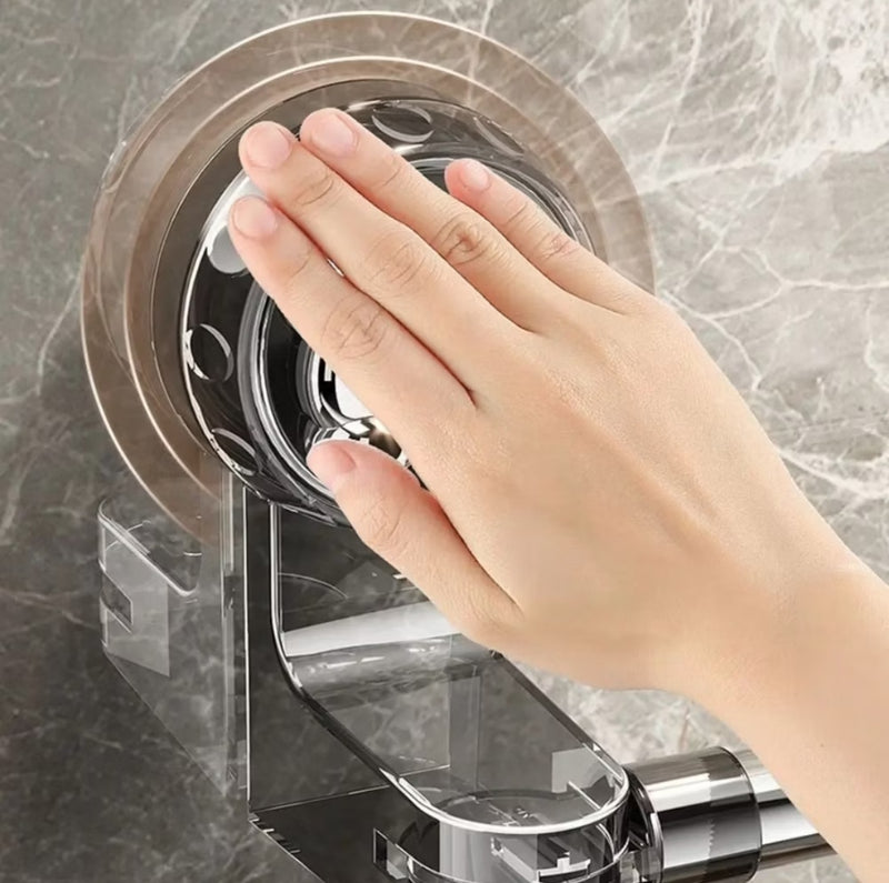 Suporte Porta-Toalhas com Ventosa Retrátil em Inox - Instalação Sem Perfuração