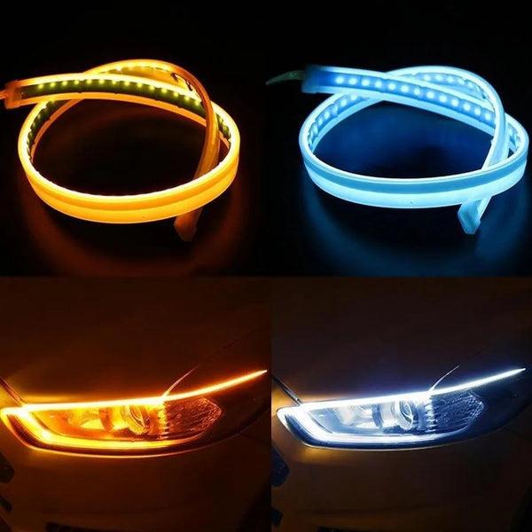 Fita de LED DRL Dual Color - Farol com Função Seta Sequencial - Gadarelo